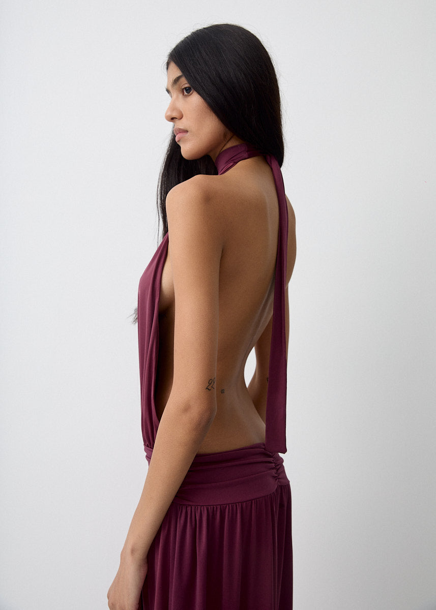 sachin and babi light blue dress Seraphine Maxi Dress - Halter Neck Low Back Fit And Flare Dress in Black