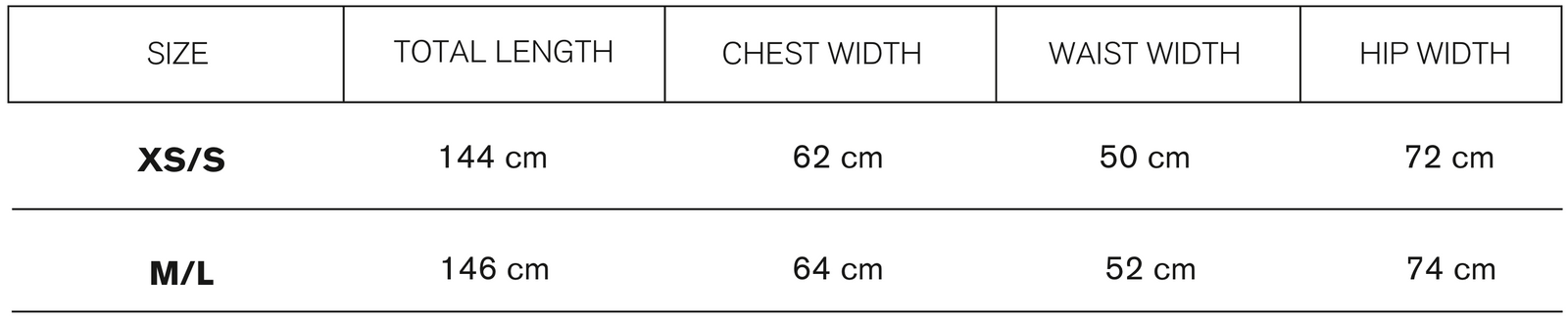 Size guide