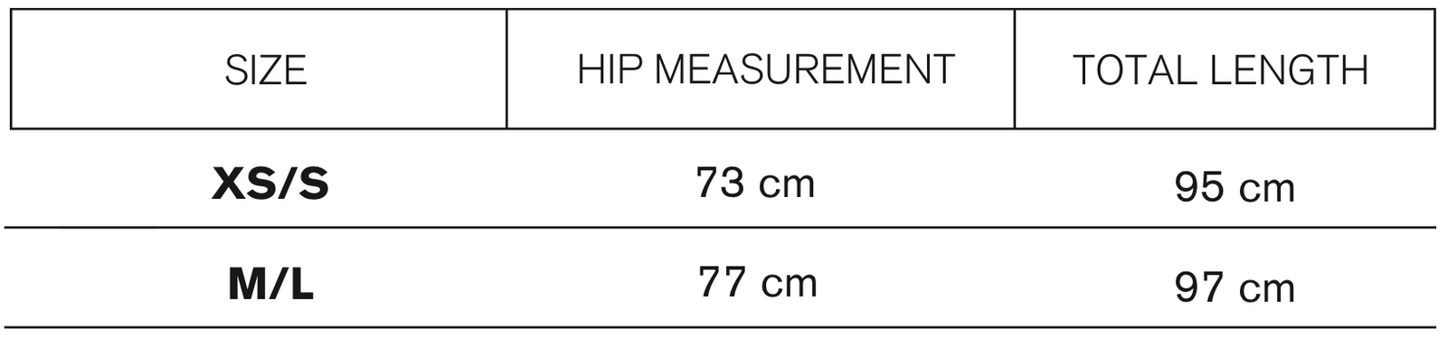 Size guide