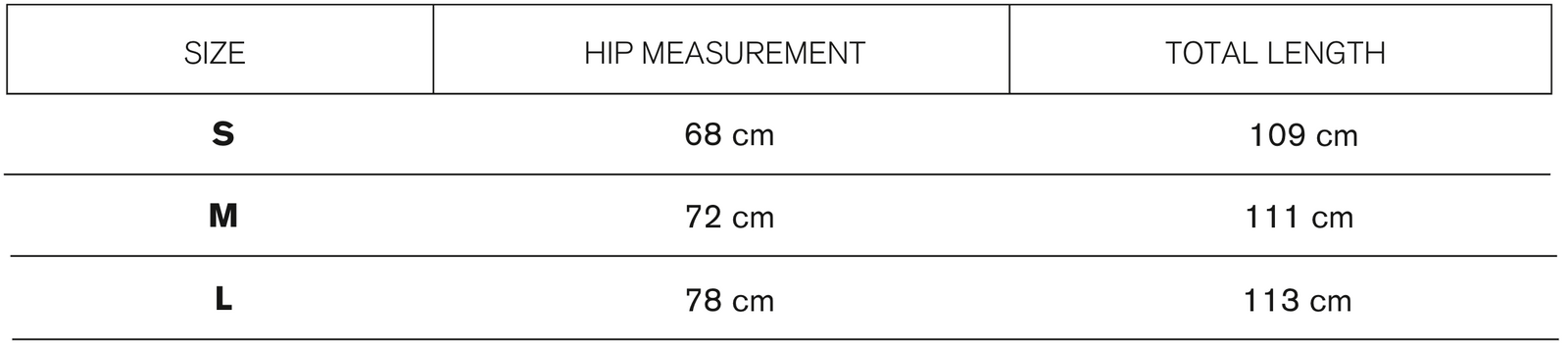 Size guide