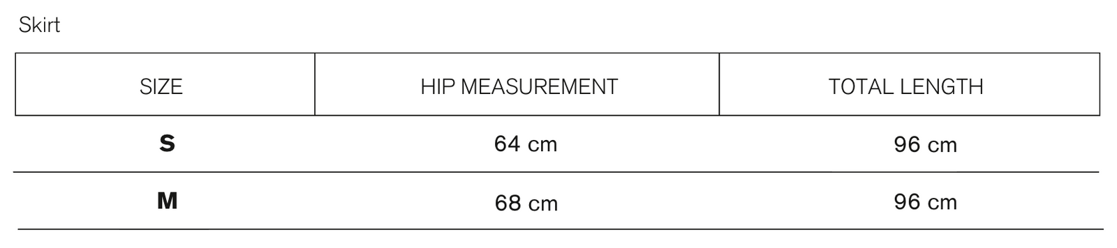 Size guide