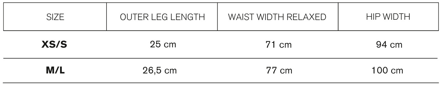 Size guide