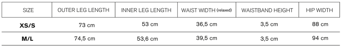 Size guide