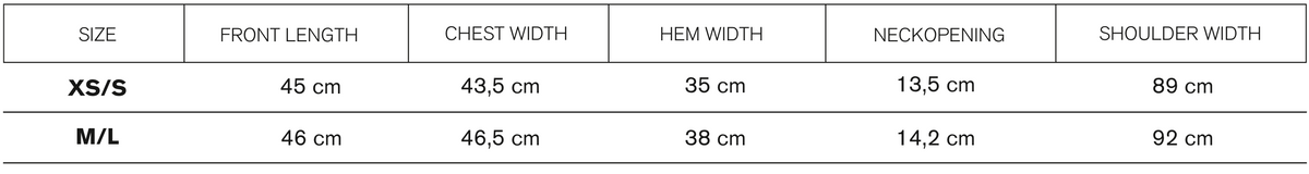 Size guide