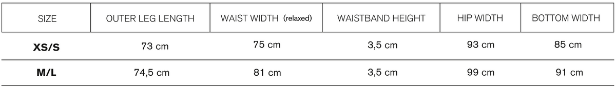 Size guide