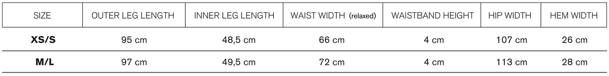 Size guide