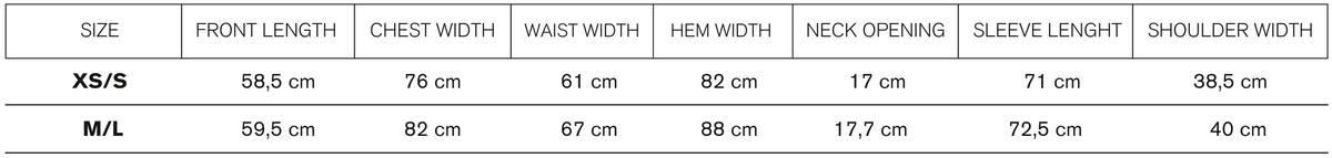 Size guide