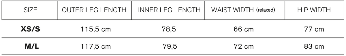 Size guide