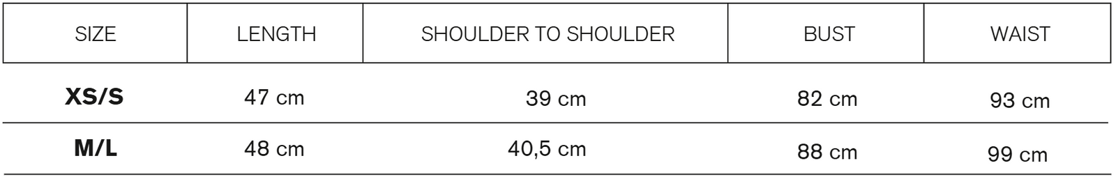 Size guide
