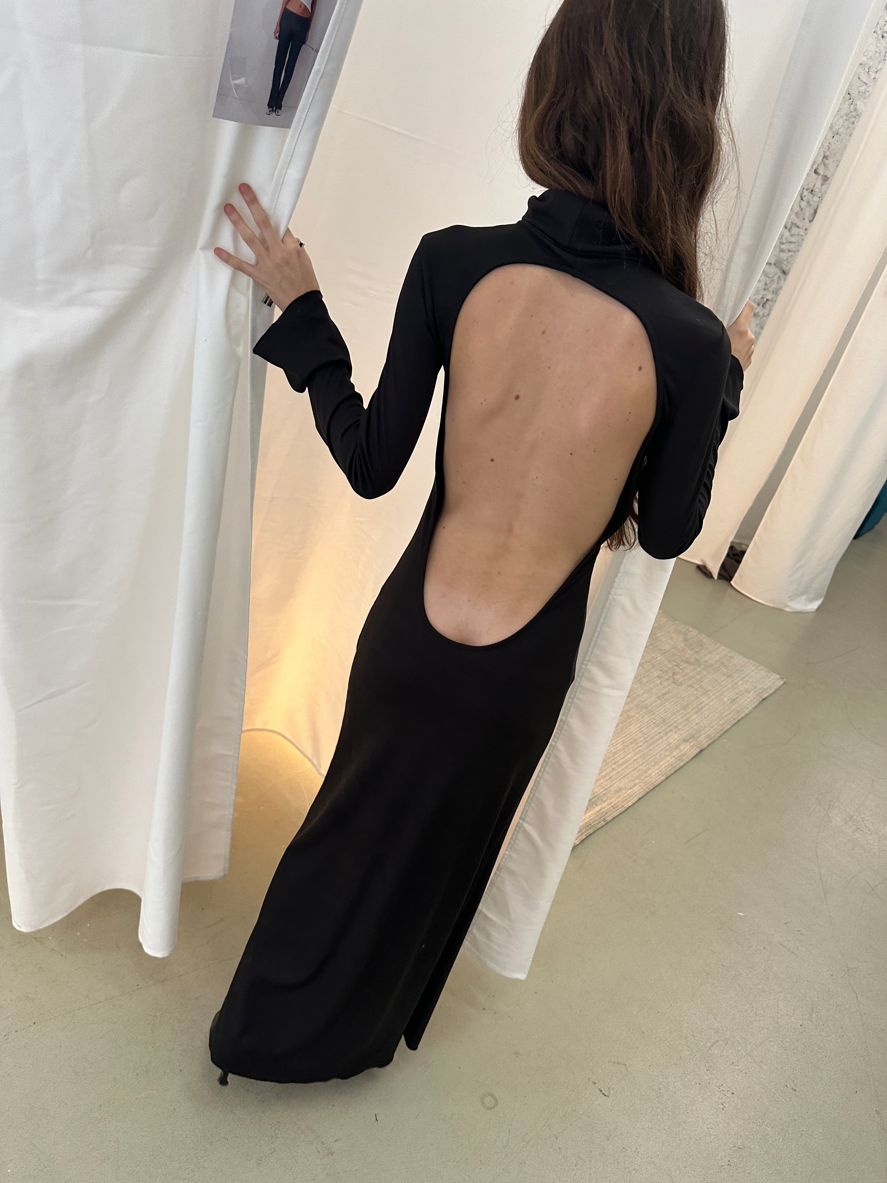 Gray Backless Dress ATFIRSTSIGHT STUDIO Gray Backless Dress ATFIRSTSIGHT STUDIO