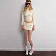 Luna Skirt White